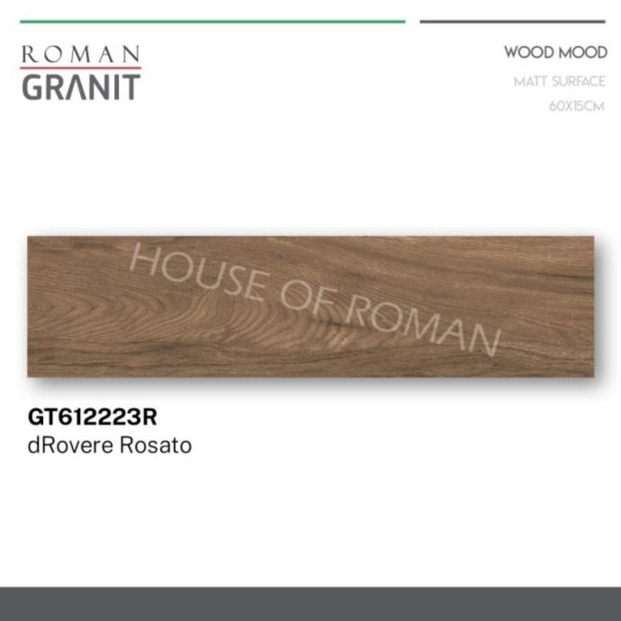 Keramik Lantai Motif Kayu/Roman Granit Motif Kayu dRovere Rosato 15x60 GOL
