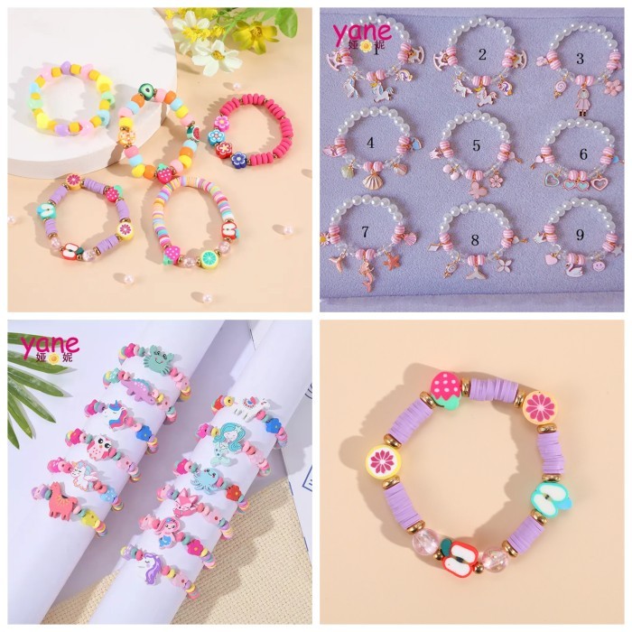 gelang mainan anak perempuan gelang manik manik gelang anak karet