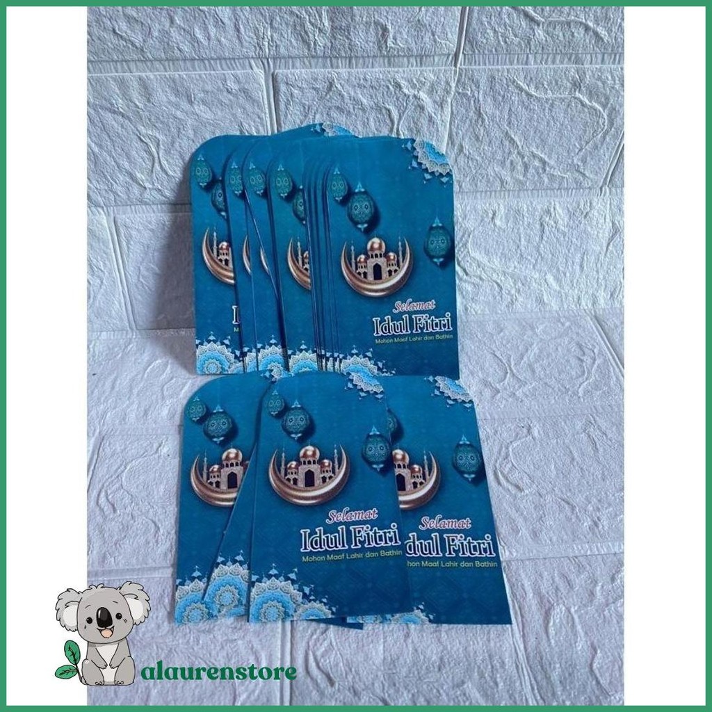 

100 Pcs Ampau / Amplop Lebaran Masjid Kartun Medium 11X7Cm - Masjid Tosca Murah
