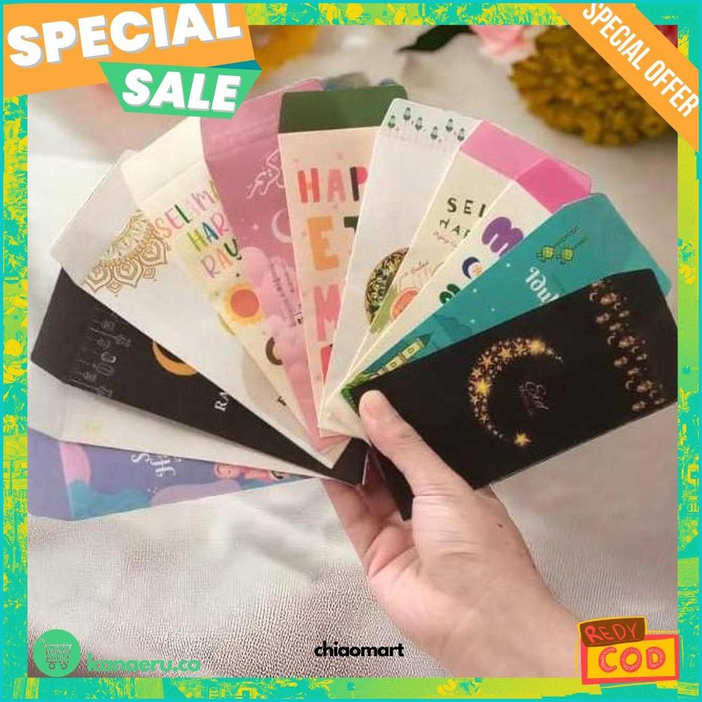 

Isi 50 Pcs Amplop Lebaran Panjang,Amplop Lebaran Premium,Amplop Thr Murah