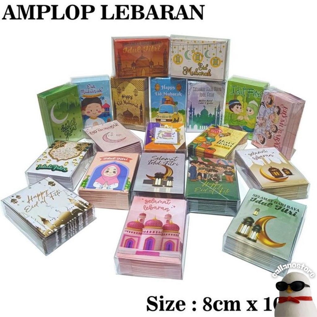 

Amplop Lebaran Hari Raya Idul Fitri 2025 Isi 50 Pcs Lembar Motif Lucu Sale