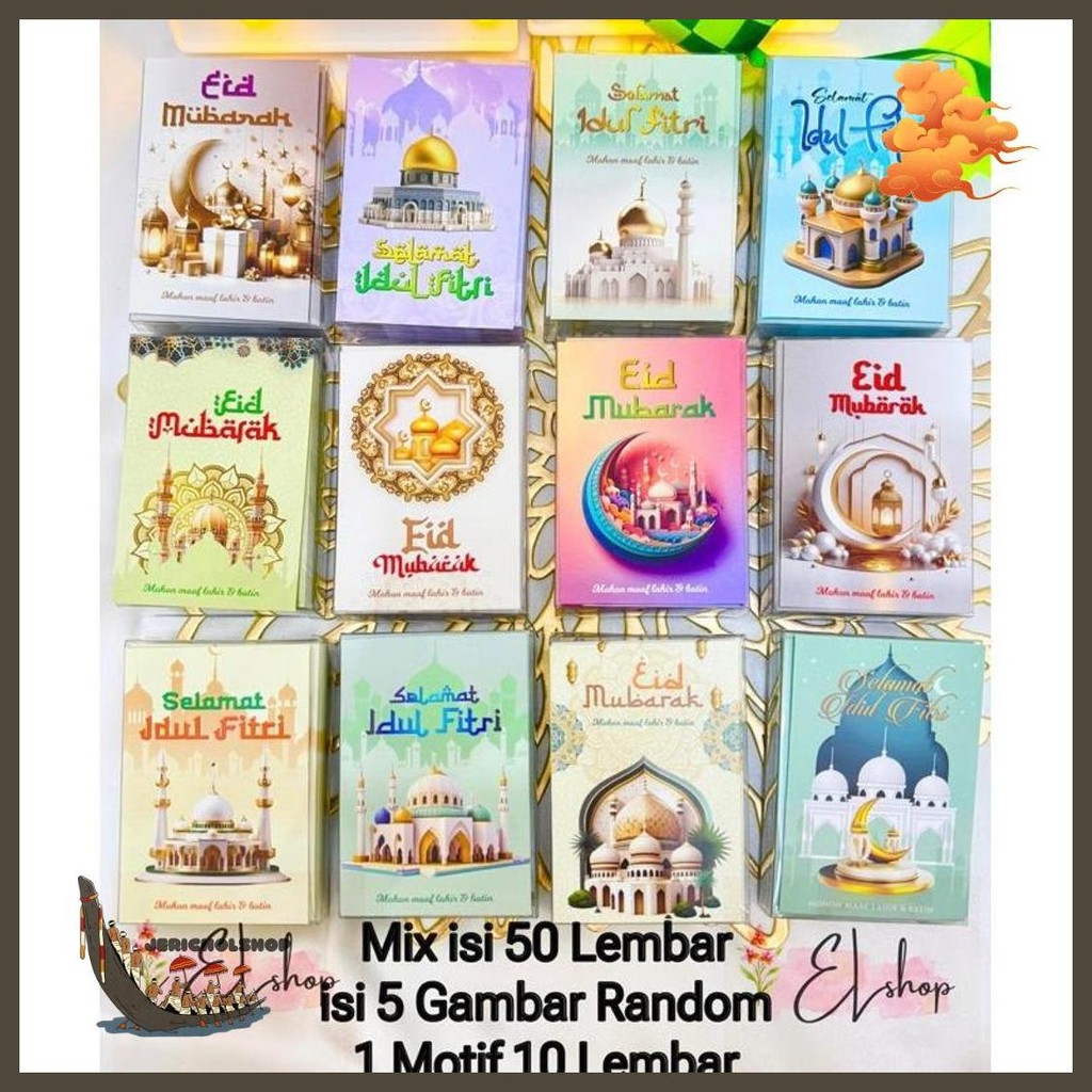

Amplop Lebaran Mix Isi 50 Lembar Islami Idul Fitri Eid Mubarak Cod