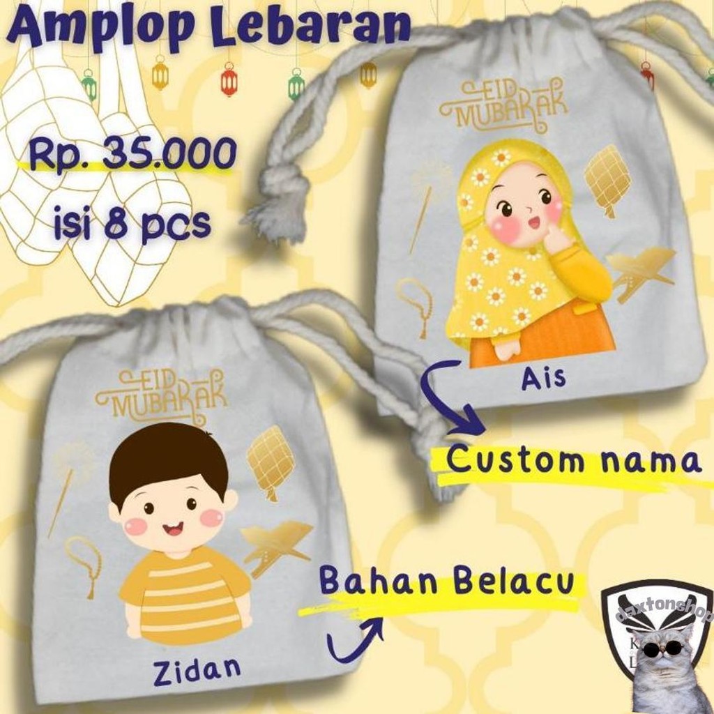 

Pouch Serut Angpao Edisi Lebaran | Amplop Lebaran | Angpau Lebaran | Bisa Input Nama Dan Tulisan Diskon