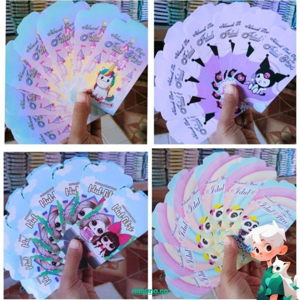 

100Pcs(10Pack) Uk Medium Amplop Lebaran Siap Pakai Promo