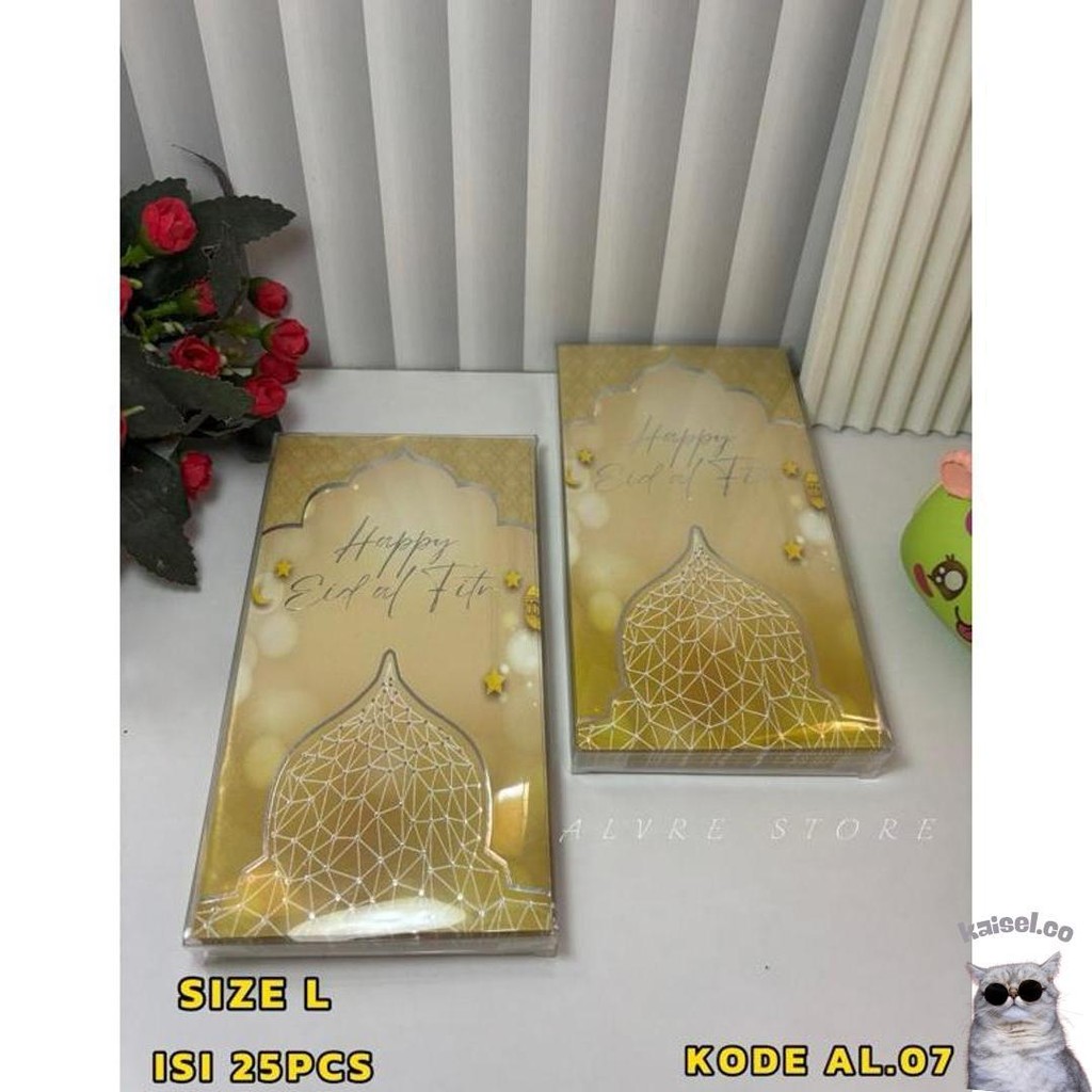 

Amplop Lebaran Idul Fitri Ukuran Besar 8,5 Cm X 16 Cm (Isi 25,30 Lembar) Uang Tanpa Dilipat Kemasan Mika Kualitas Premium Promo