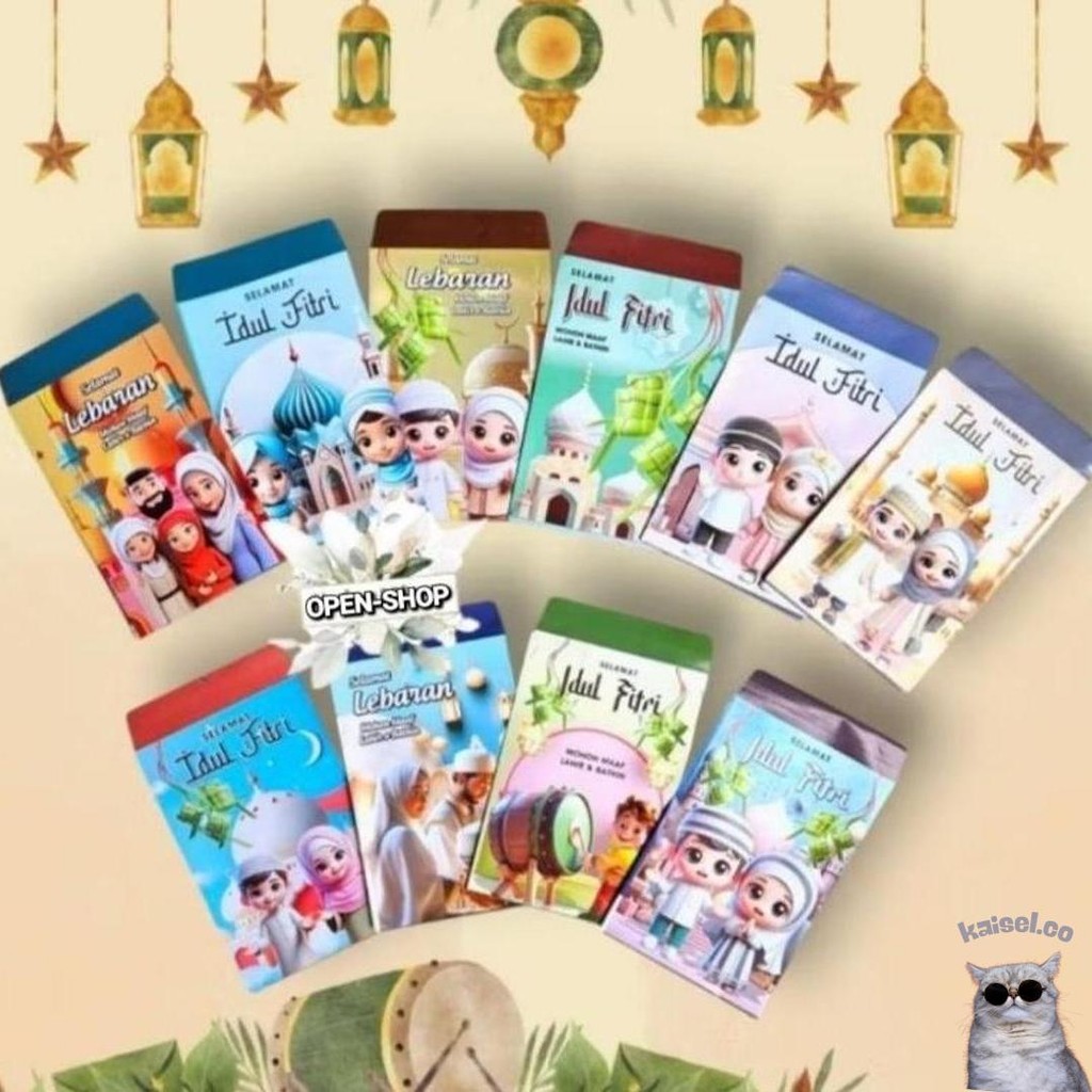 

Cod: Amplop Lebaran Isi 50Pcs/Amplop Ampau Lebaran Karakter Kartun Muslim Kilat