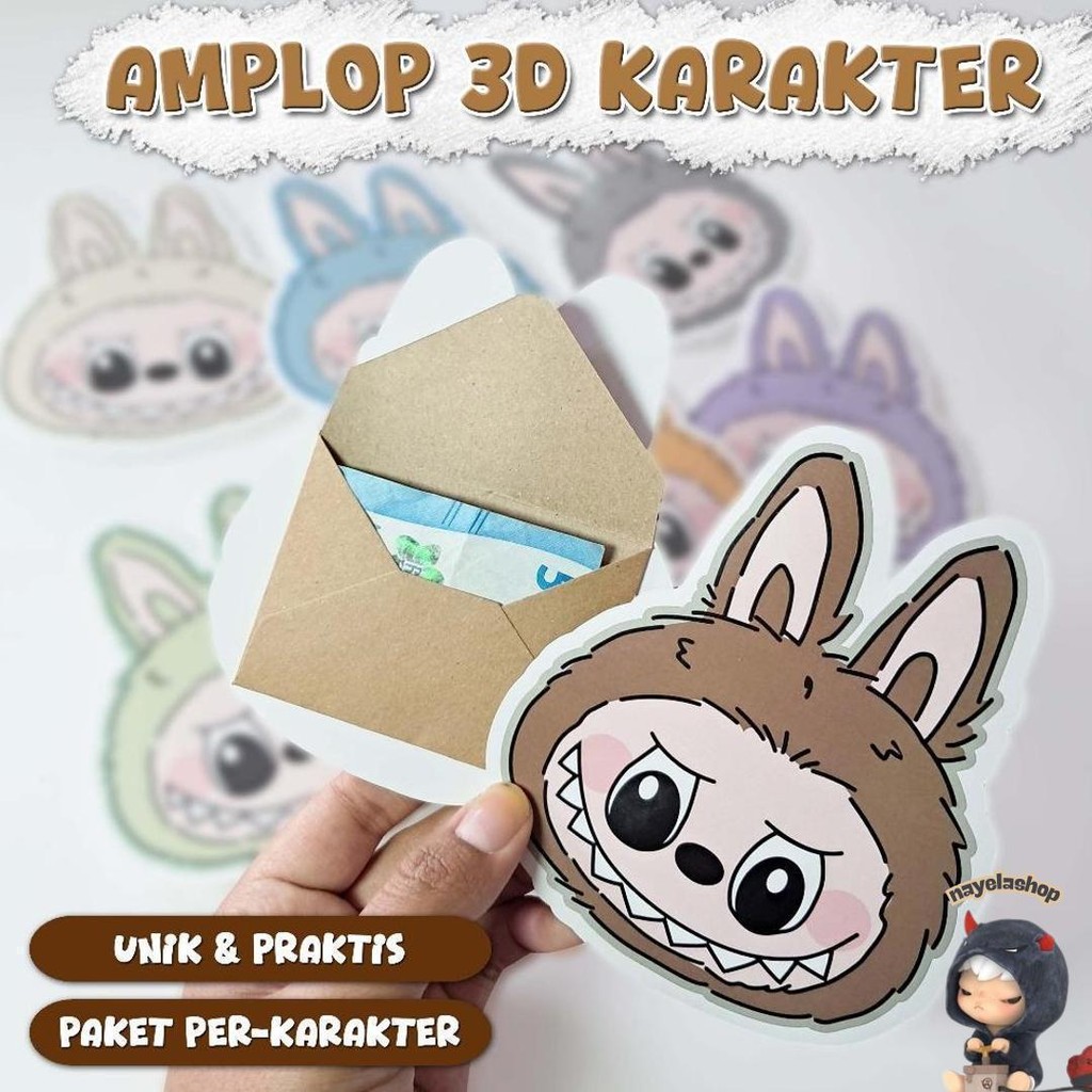 

Amplop 3D Viral Kekinian - Gambar Karakter - Amplop Karakter Lucu Amplop Lebaran Unik Sale