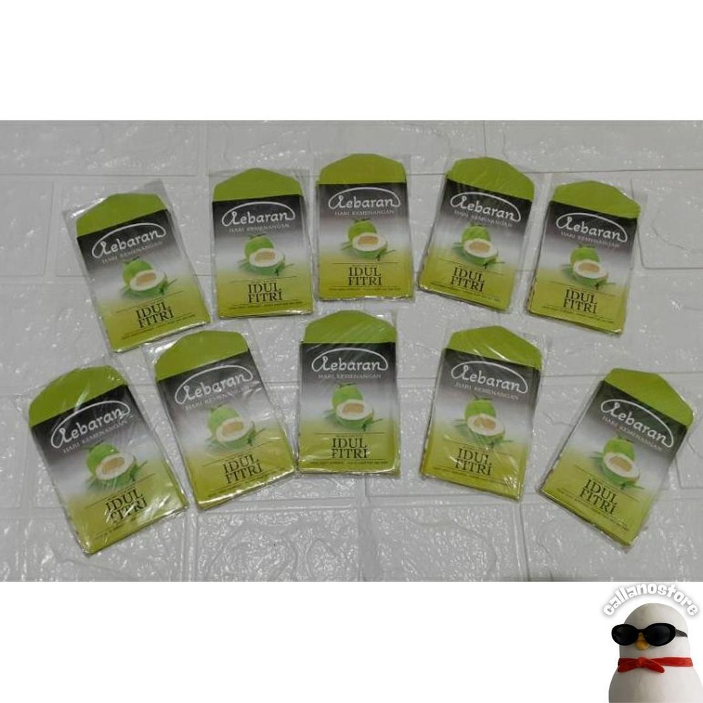 

100 Lembar Amplop Lebaran Snack Medium 6-8.5Cm Spesial Marjan Diskon