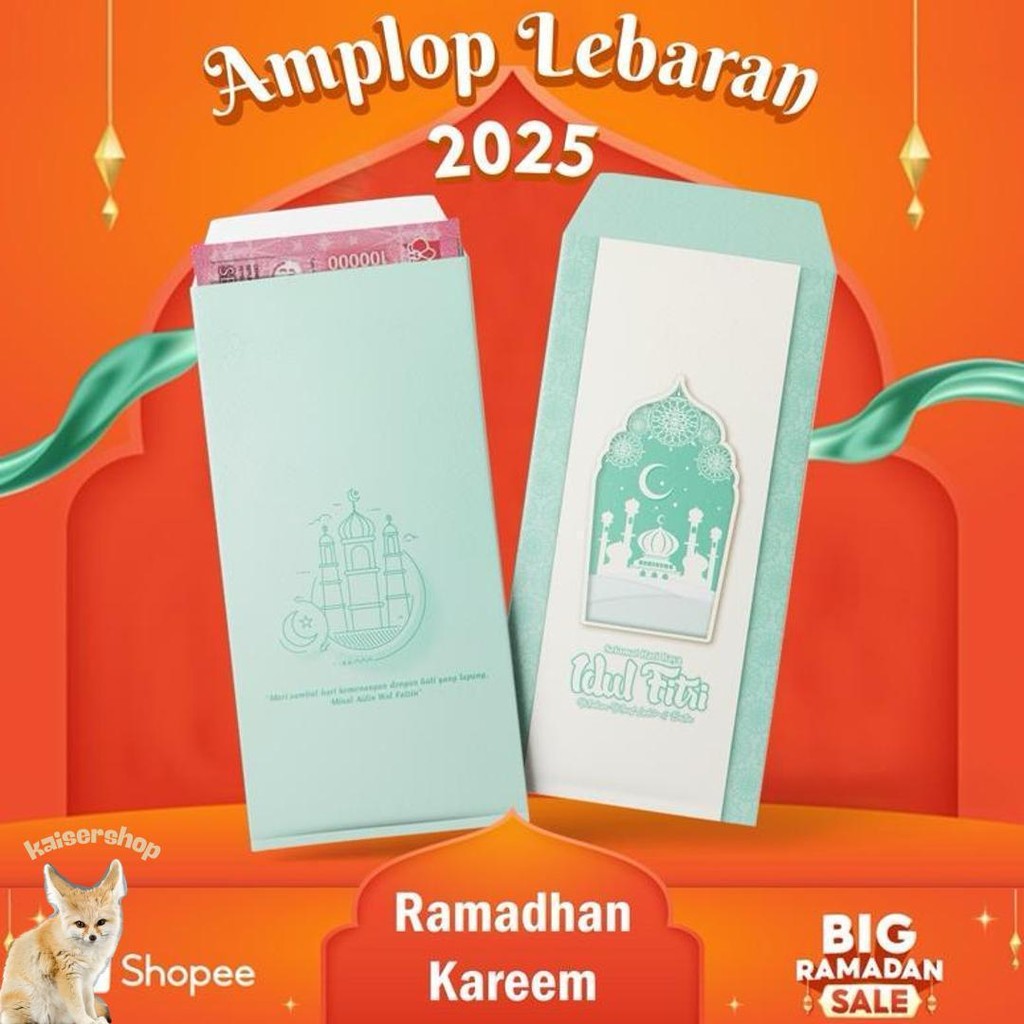 

Isi 30Pcs Amplop Lebaran Panjang Simple & Modern - Pilihan Motif Beragam, Kualitas Premium Kilat