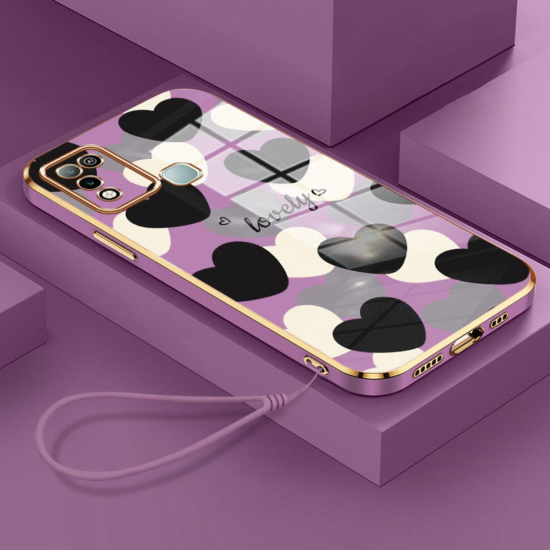 Casing Hp Untuk Infinix Hot 9 Play Hot 10 Play Hot 11 Play Case Casing tali lapisan Kesing Silikon S