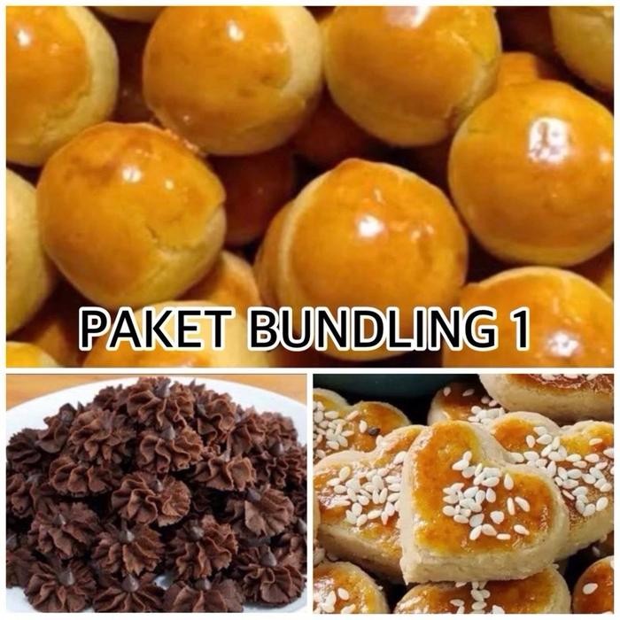 

Paket Bundling 1 (Nastar Klasik , Semprit Coklat , Kue Kacang ) Toples Tabung 600Ml