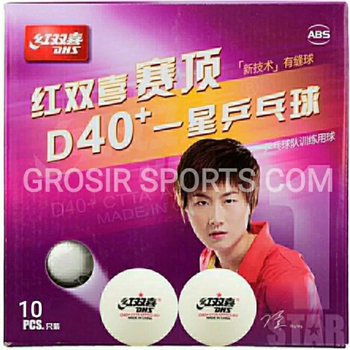 Bola Pingpong / Tenis Meja Dhs 40+, 1 Star / Bintang Satu, Original