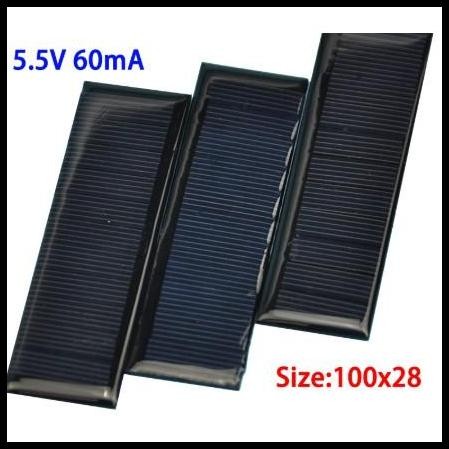 Solarcell Panel Surya Tenaga Matahari Solar Cell 100*28 Mini 5.5V