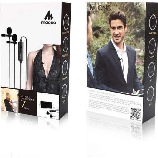 MIC MAONO AU-100& MAONO AU-200 LAVALIER MICROPHONE LAVALIER MIC VLOG PODCAST STUDIO Terlaris