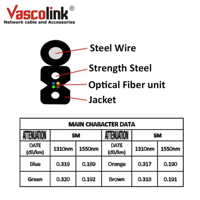 VASCOLINK KABEL FO 4 CORE 3 SELING 1000METER