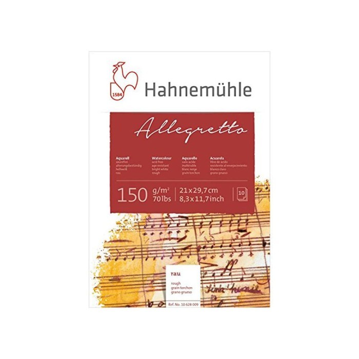 

Hahnemuhle Allegretto A4 Rough 150 gsm Watercolour Paper
