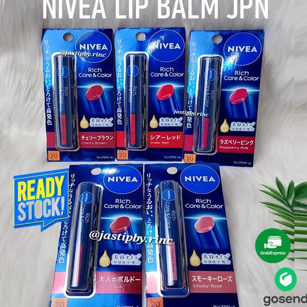 Nivea Rich Care Color Lip Japan Nivea Lip Balm Jepang Pf 20