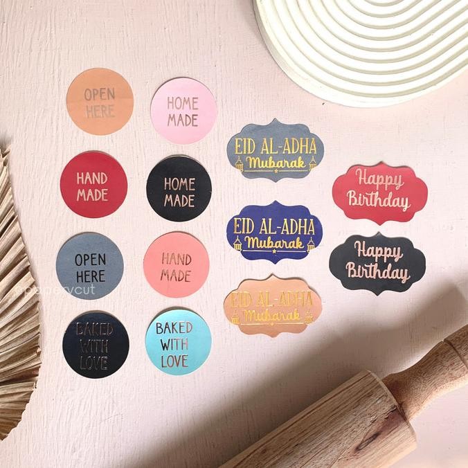 

------] Sticker Label Segel Diameter 4cm