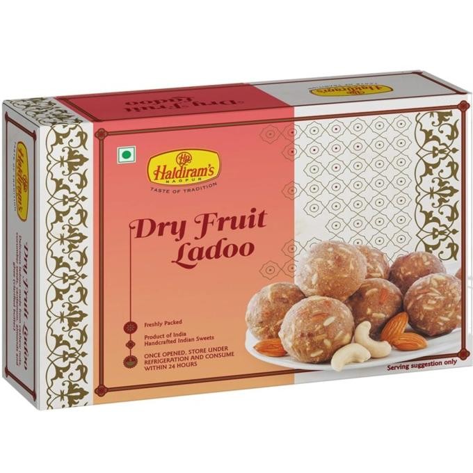 

=====] DRY FRUITS LADOO HALDIRAM'S 250G / Manisan India / Indian Sweets