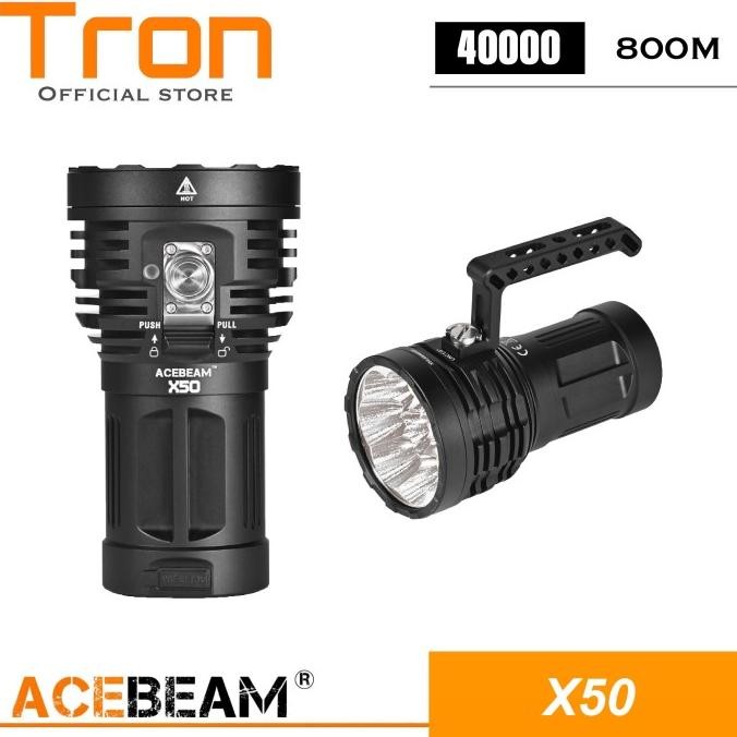 ACEBEAM X50 SENTER LED 40000 LUMENS 800 METER MULTIPURPOSE FLASHLIGHT