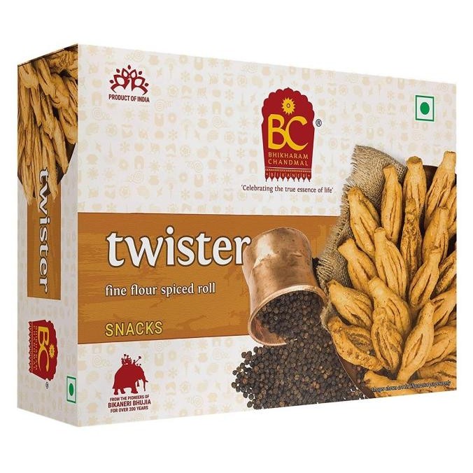 

:::::::] TWISTER BHIKHARAM CHANDMAL 200G / Namkeen / Snack India