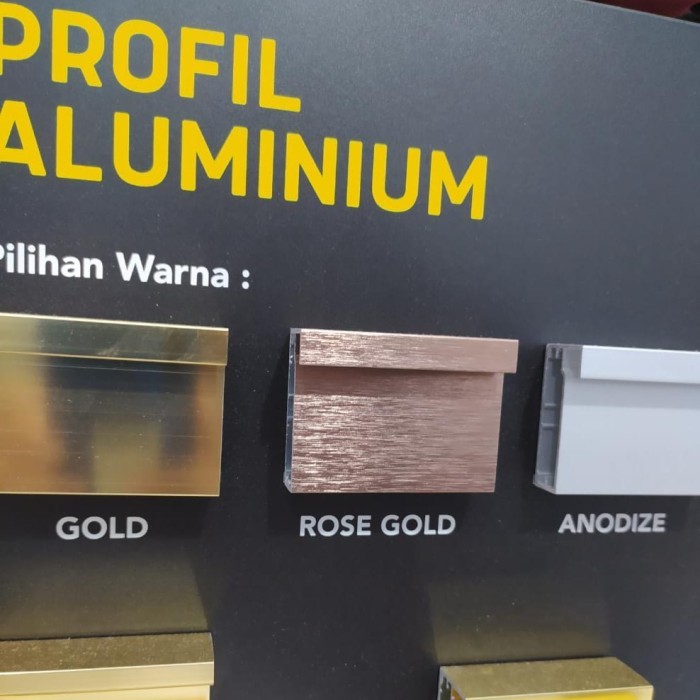 NEW FIT FA128 ROSEGOLD LIST ALUMINIUM FRAME EDGING ALUMINIUM PROFILE