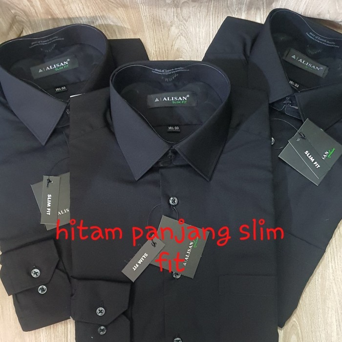 Kemeja Alisan putih polos lengan panjang slim fit original termurah