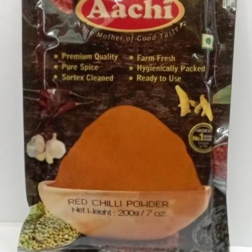 

}}}}}}] RED CHILLI POWDER AACHI 200G / Bubuk Cabe Merah 100%