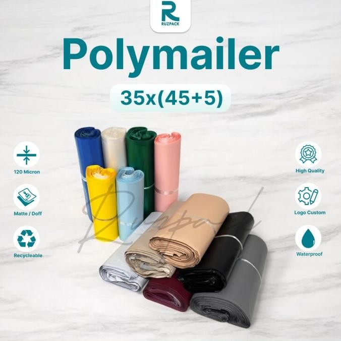 

Sale 35 X 45 + 5Cm Polymailer Polybag Kantong Plastik Packing (+-100Pcs)