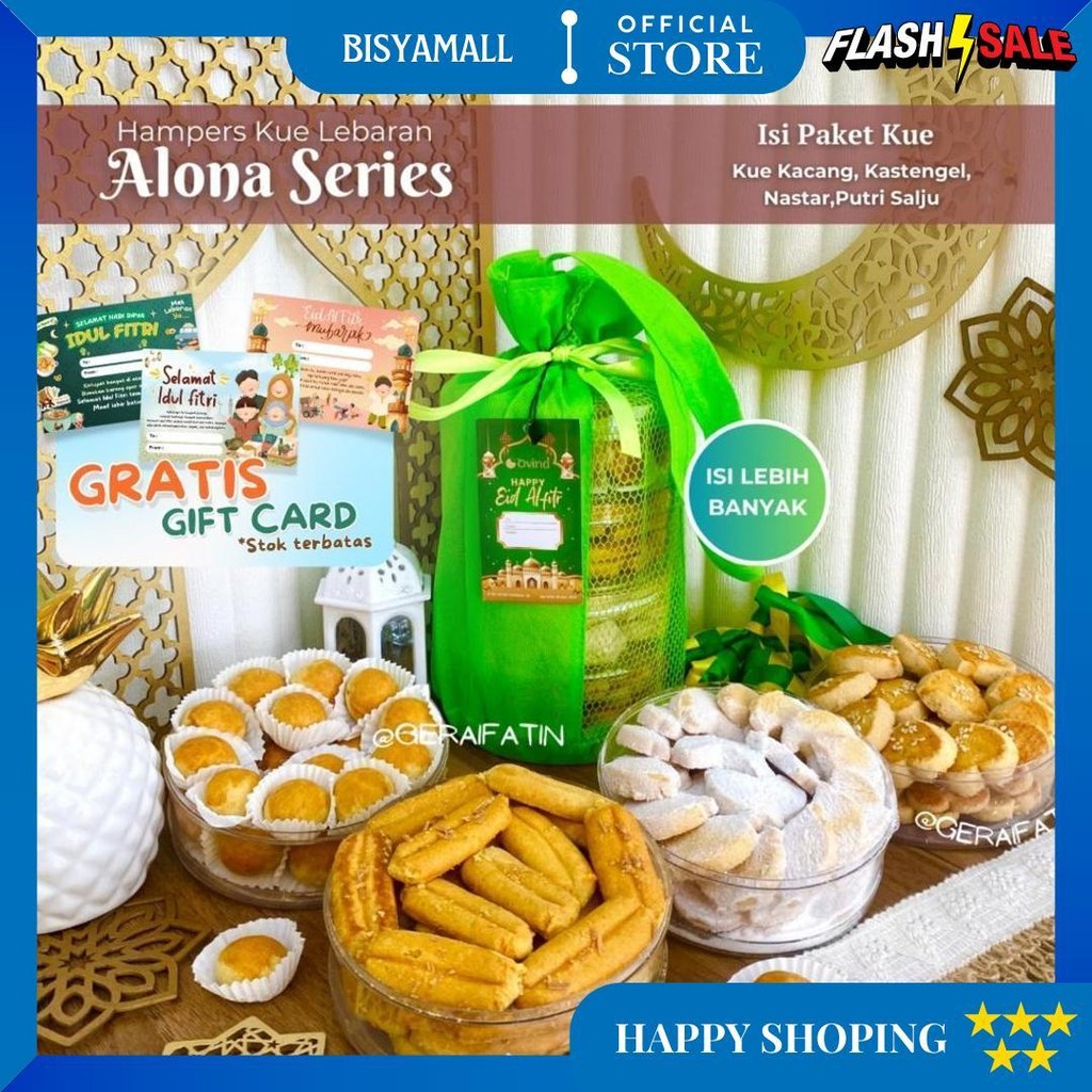 

Kue Kering Lebaran Intan Sari Paket Alona Series / Hampers Lebaran Dibuat Tahun 2025 D Promo 10.10