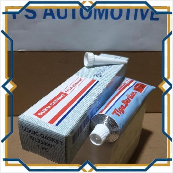 [psa] liquid gasket tiga berlian 75 g merah ml058001 / abu ml058002 original