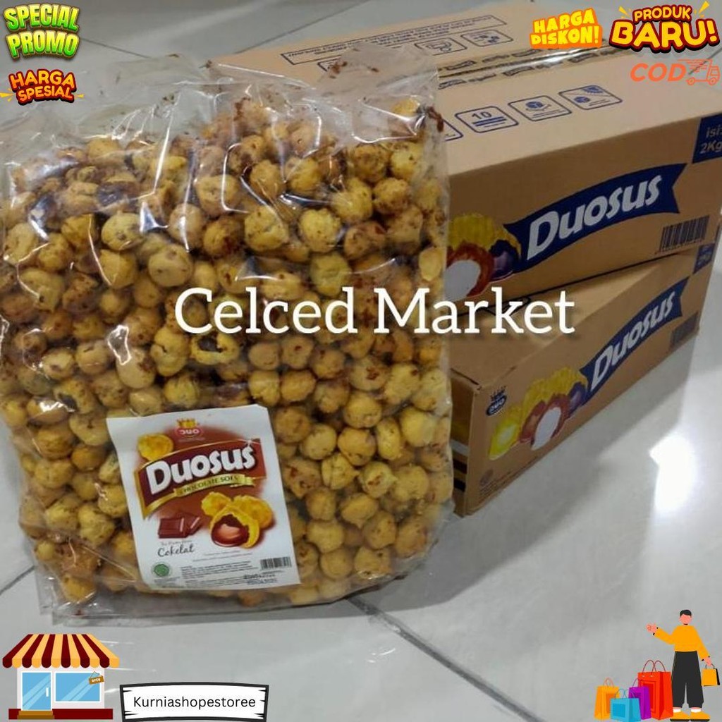 

Duosus 2 Kg | Duosus 2Kg | Soes Kering Isi Coklat | Duosoes Duo Sus Soes D Promo Puncak