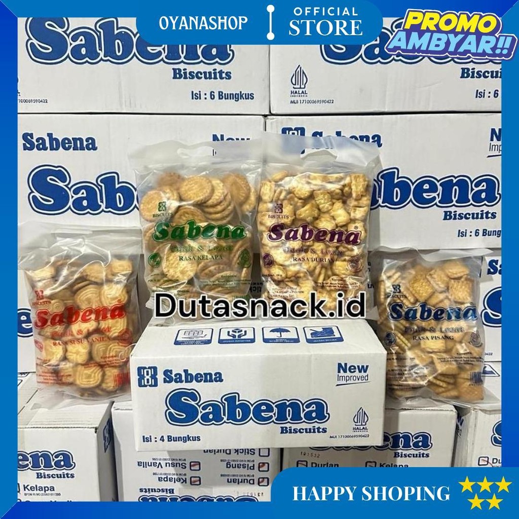 

Sabena Biskuit New Isi 4 Kantong 4 Rasa Biscuits Mix Total 1 Kilogram [ Creator 3] D Gratis Ongkir