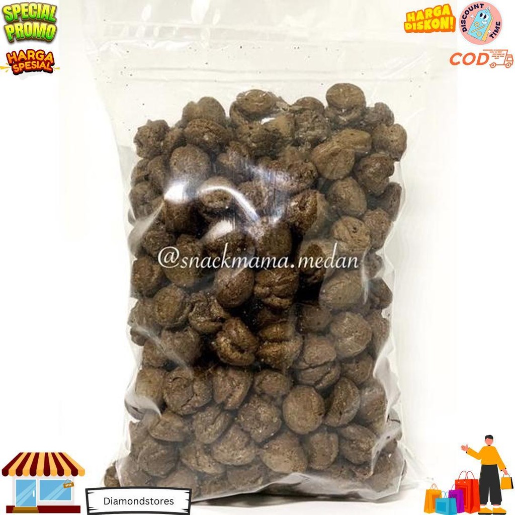 

[1Kg] Soes Coklat Lumer / Double Coklat / Kue Sus Kering / Sus Coklat D Promo 10.10