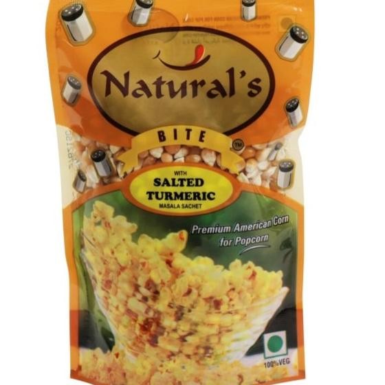 

!!!!!!] POPCORN With SALTED TURMERIC Masala Sachet NATURAL'S BITE 250G