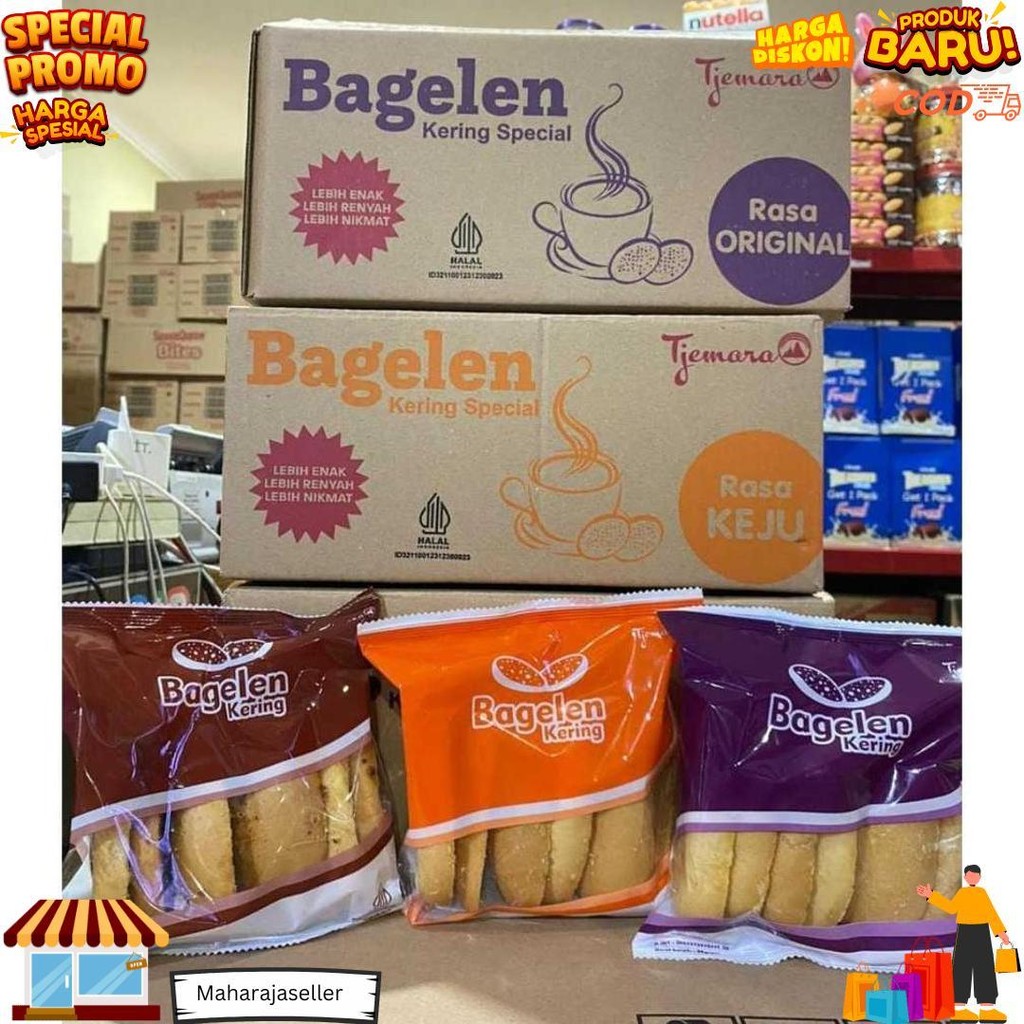 

Roti Bagelen Tjemara 1 Dus Isi 10Pack X 60Gr / Roti Kering D Termurah