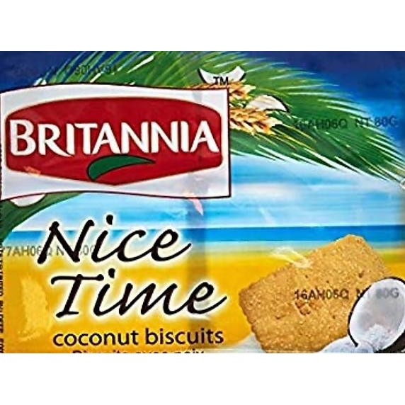 

+++++] BRITANNIA NICE TIME 80G / Biskuit Kelapa Bertabur Gula