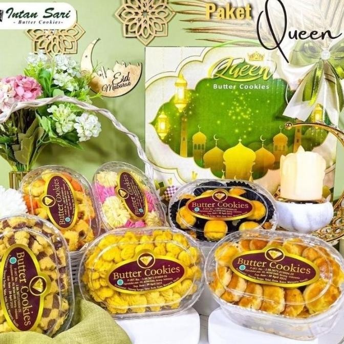 

New! Queen Butter Cookies Paket Kue Kering Parcel Lebaran Idul Fitri Isi 6 Lebaran