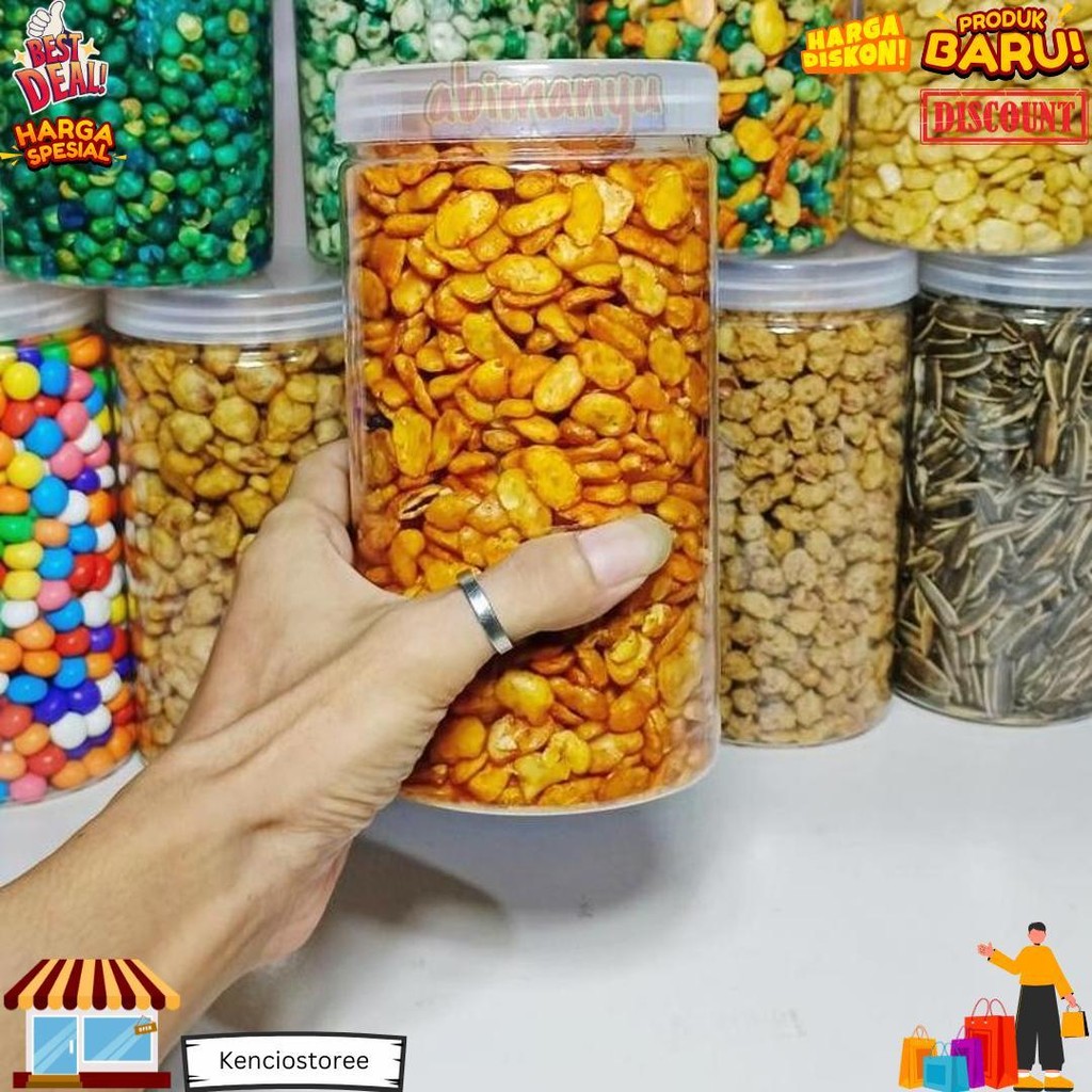 

Cemilan Kacang - Kue Kering - Kue Lebaran Kemasan Toples 1 Liter D Termurah