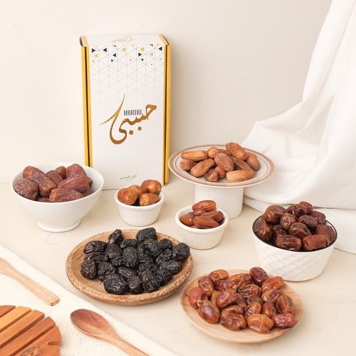 

(FREE TOTEBAG) Kurma Ajwa Premium HABIBI, Ajwa jumbo original 1000gram