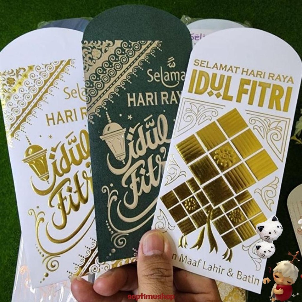 

Bellino - 1Pak 100 Lembar Amplop Lebaran Ampau Idul Fitri Amplop Karakter Selamat Idul Fitri Ukuran Besar L Sale