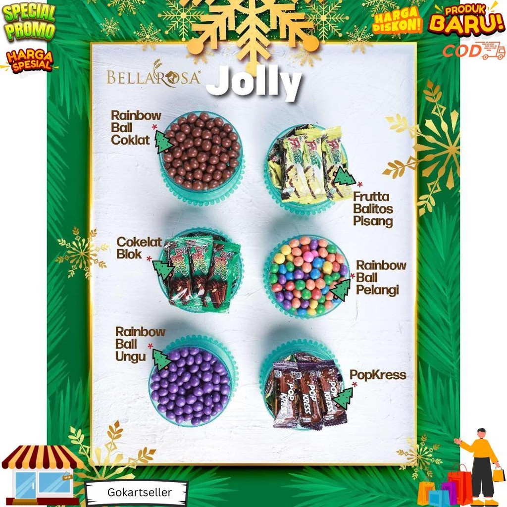 

Paket Hampers Natal Kue Kering Cokelat Premium Bellarosa Deluxe Grande Jolly Christmas Coklat D Cod