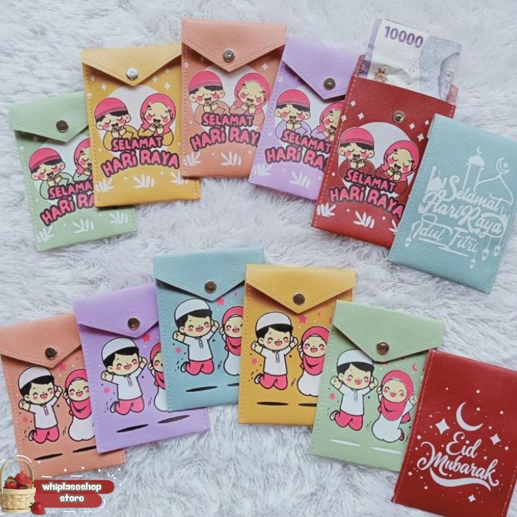 

(Dpt 12Pcs) Amplop Lebaran Potrait Kancing / Angpao Lebaran Lucu Sale
