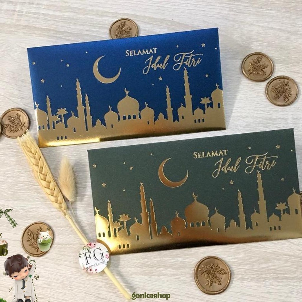 

Amplop Lebaran Idul Fitri Elegant Ramadhan Mosque 5Pcs By Fgpaper Kilat