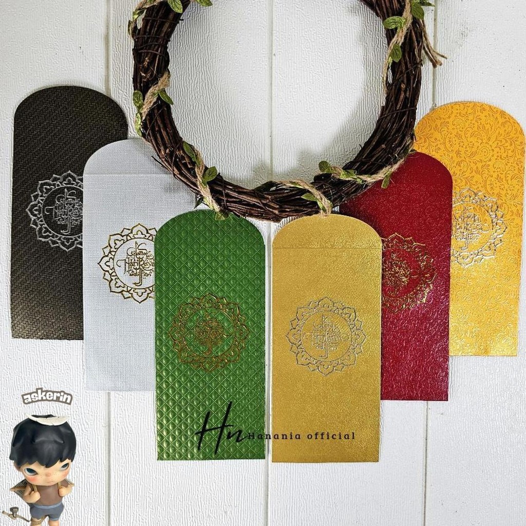 

10Pcs Amplop Lebaran Idul Fitri Executife Kaligrafi Embos / Amplop Mewah Kaligrafi Thr Lebaran Murah
