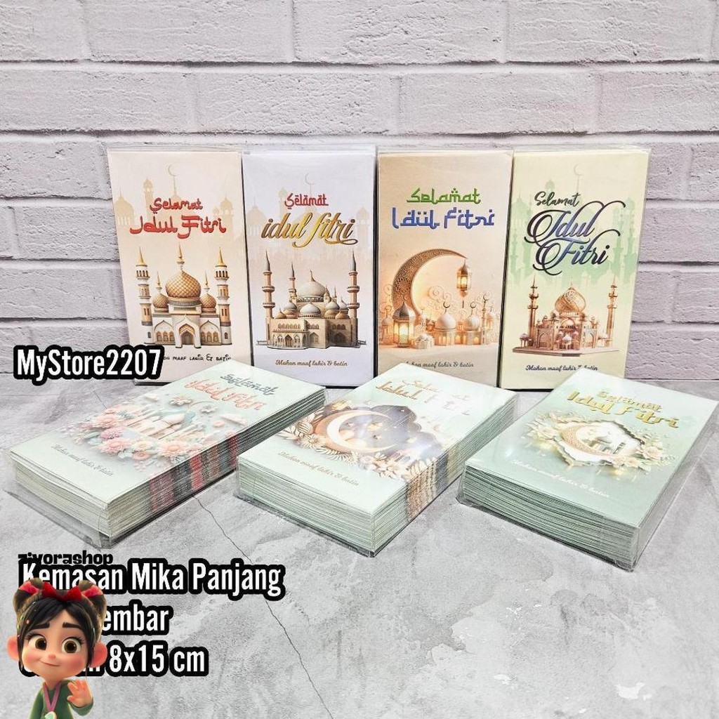 

(Mika Panjang Isi 50) Grosir Amplop Hari Raya Lebaran Idul Fitri Ramadhan Motif Islami, Kartun Lucu Diskon