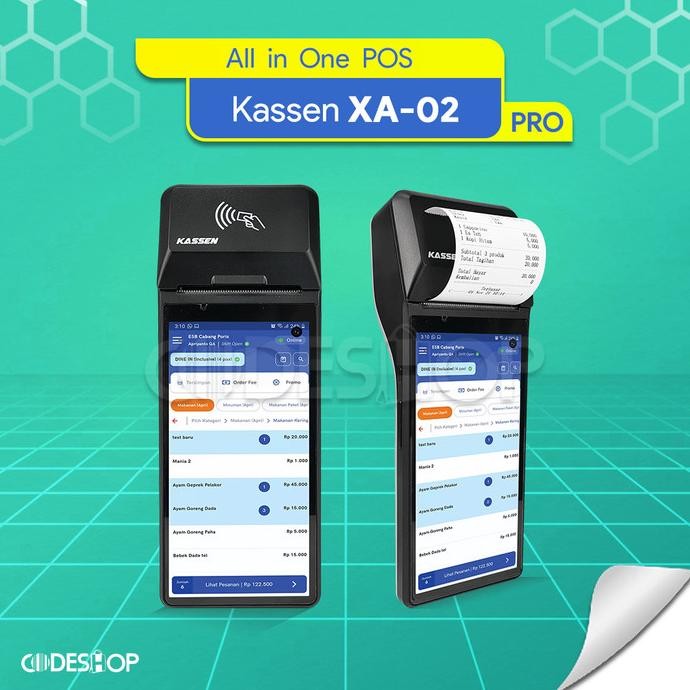 

TERBARU - KASSEN XA-02 PRO | SMART SYSTEM POS ANDROID GARANSI RESMI