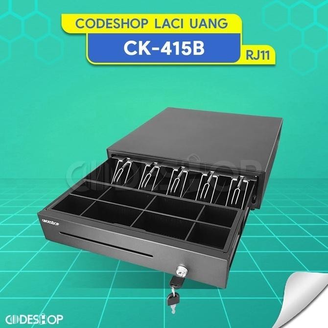 

Laci Uang Kasir Codeshop CK-415B 5 Koin 8 Slot Kertas