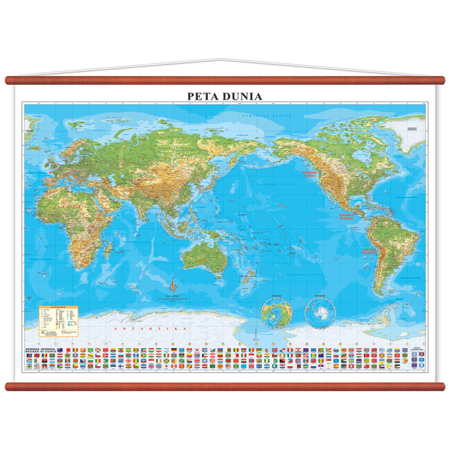 

Peta Dunia ukuran 89 x 125