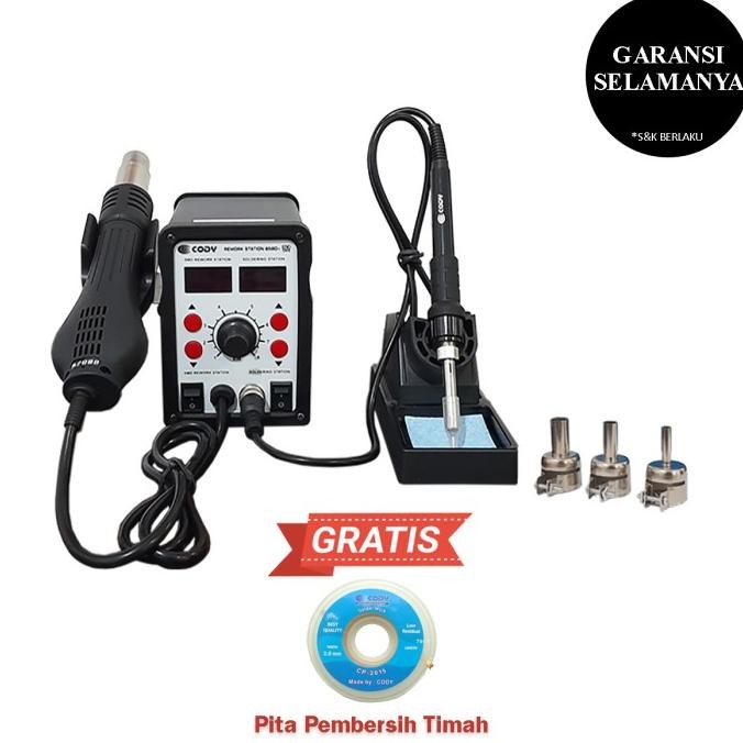 Solder Uap Blower Solder Station Digital Cody 858D+ Original Dan Terpercaya